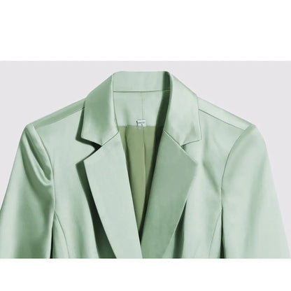 High-end Premium Women's Blazer Pant Two Piece Office Suit 2022 Spring New Elegant Temperament Female Jacket Casual Ninth Pants