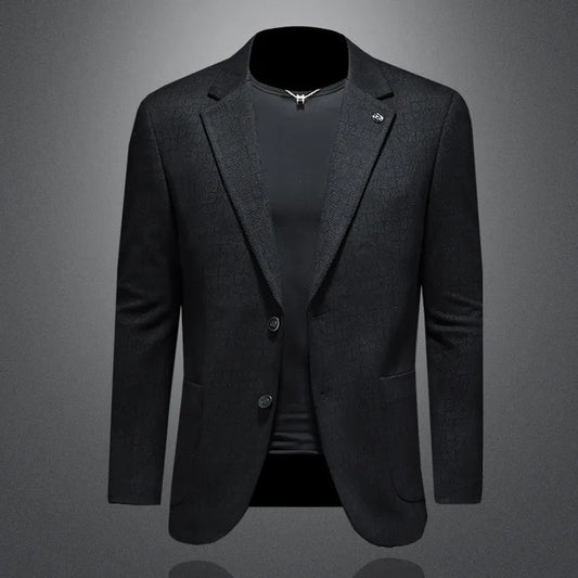 Men's Smart Casual Single Breasted Blazer – Black & Grey – Business & Everyday Wear