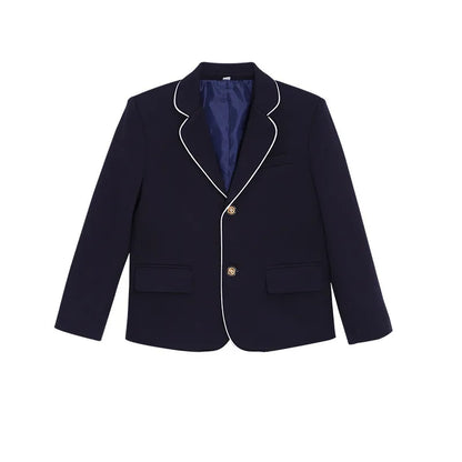 Kids School Uniforms Girls British Japanese Navy Jacket Suit Dress Boys Blazer Formal Outfits Chidren Student Clothes Class Sets