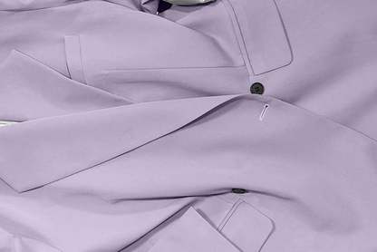 Men's Loose Fit Double Breasted Two-Piece Suit Set – Business Casual