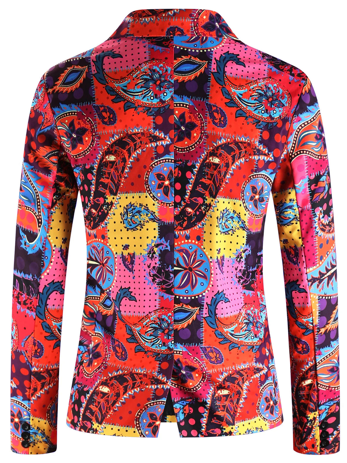 Man Suit Jacket Blazer Casaco Masculino Elegante 2025 High Quality Paisley Floral Printed Party Mens Suits Vestones Para Hombre