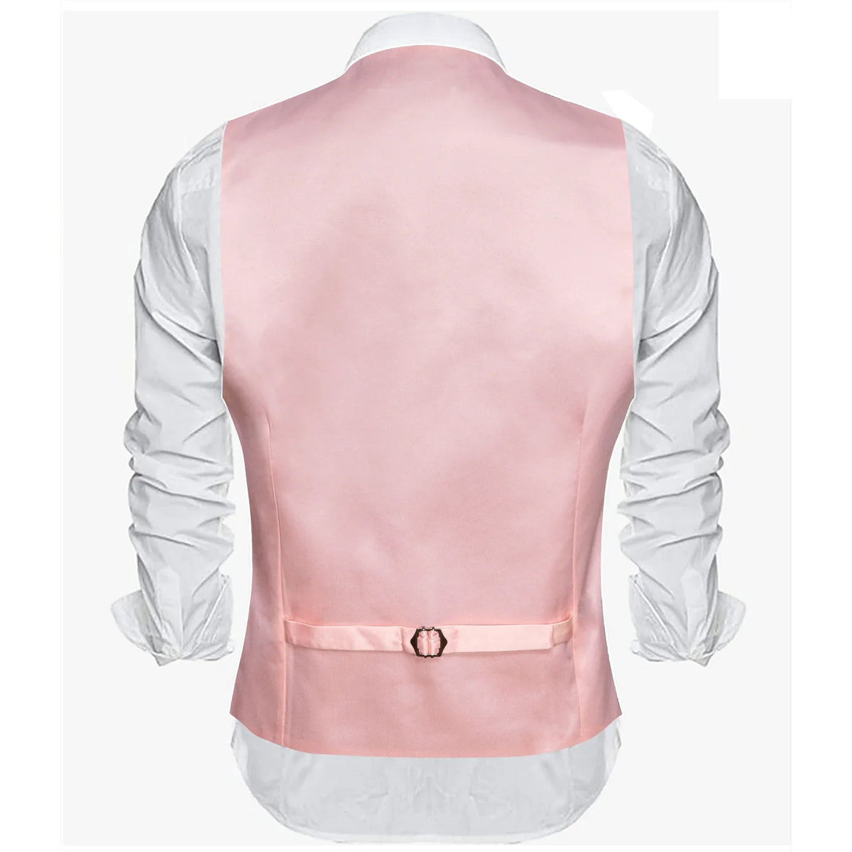 Men's Satin Vest Slim Fit Single-Breasted Waistcoat for Weddings and Formal Occasions