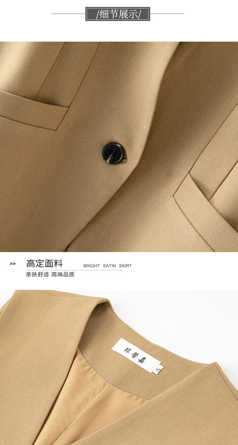 Women's Vest 2026 Spring Autumn Sleeveless Short Jacket New Commuter Versatile Female Waistcoat Tops Outerwear Chaleco Mujer