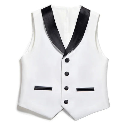 Homecoming Suit for Boys Wedding Guest Kids Formal Tuxedo 5 Pieces Complete Size 3-14T SHIP TODAY Communion Ring Bearer Suits