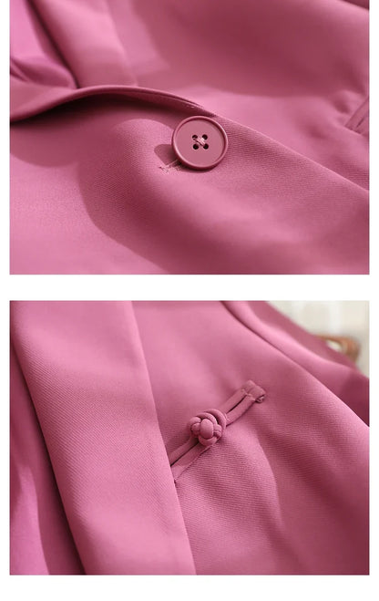 Elegant Office Lady Blazers Women 2026 Autumn New Slim Fit Jackets Chinese Style Frog Clasp Design Women Clothing V7883