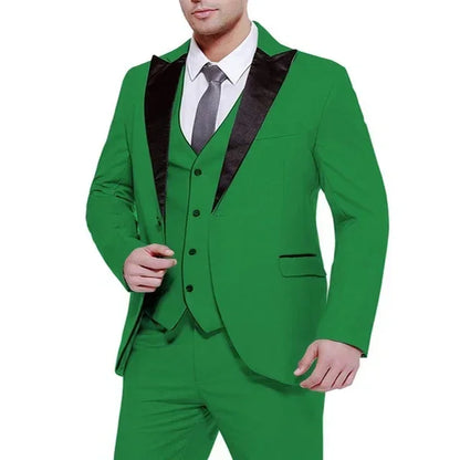 Elegant Champagne Wedding Men Suit Groom Tuxedo Slim Fit Prom Blazer Hombre Casual High Quality Custom 3 Piece Set Costume Homme