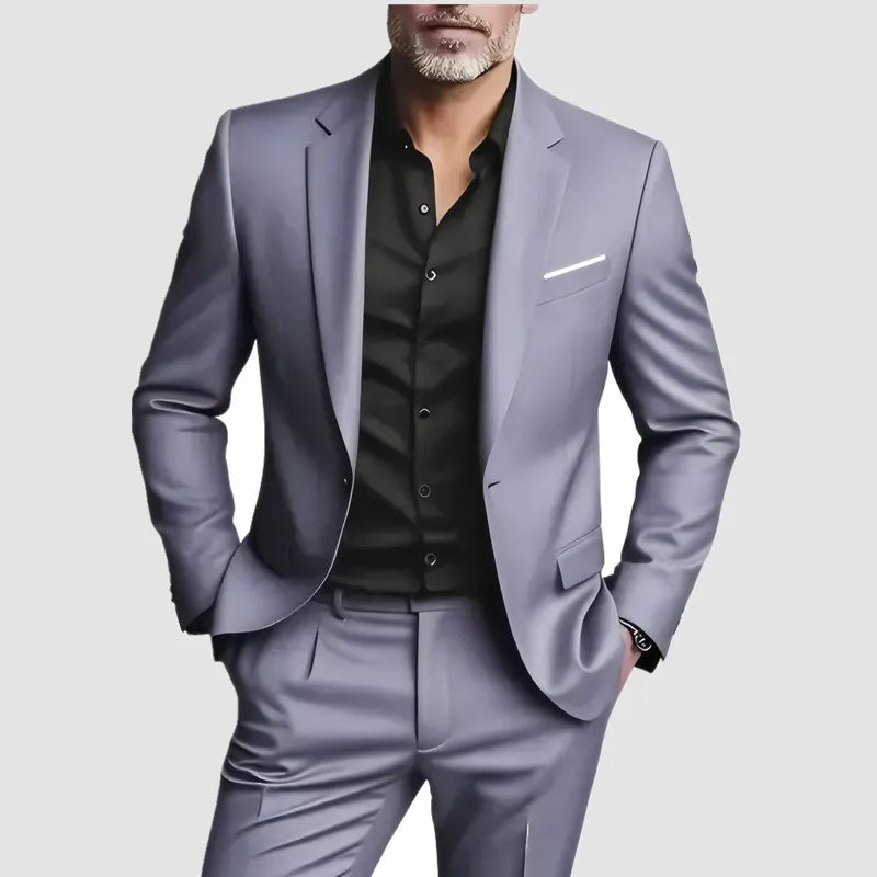 2 Pièces Costumes Homme Grande Taille Pour Mariage Marié Tuxedos Bal Ensembles Blazer Homme D'affaires Trajes De Hombre