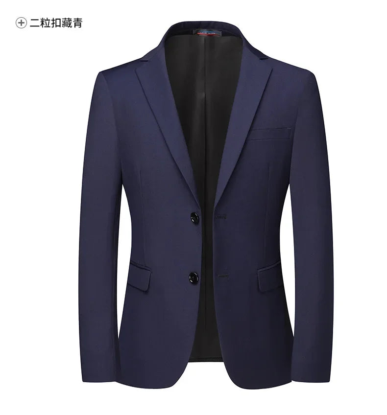 Blazer Fashionable Business Outdoor Gentleman, Trendy Solid Color Men, Formal Casual and Slimming Wedding Host Gentleman Blazer