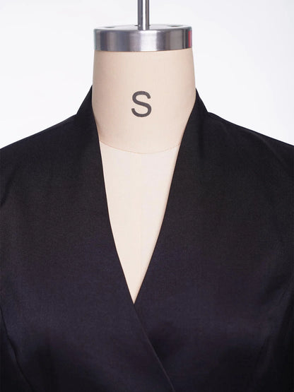 Women Business Casual Blazer V-neck Wrap Sleeves Formal Dress Suits Jacket for Weekend Party Office Work Meeting Interview