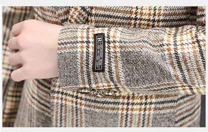 Men's Smart Casual Blazer – Autumn Winter Fleece Lined Single Breasted Suit Jacket