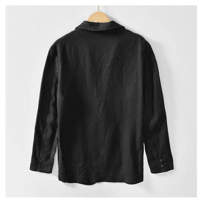 Pure Cotton Blazer Outdoor Men's Traveling Breathable, Non-stretch, Moisture-wicking, Sweat-absorbing, Fitted and Casual Blazer