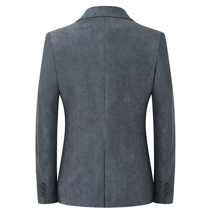 High-quality New Men's Fashionable and Stylish Corduroy Suits for Banquets, Business and Casual Wear, Versatile Suits