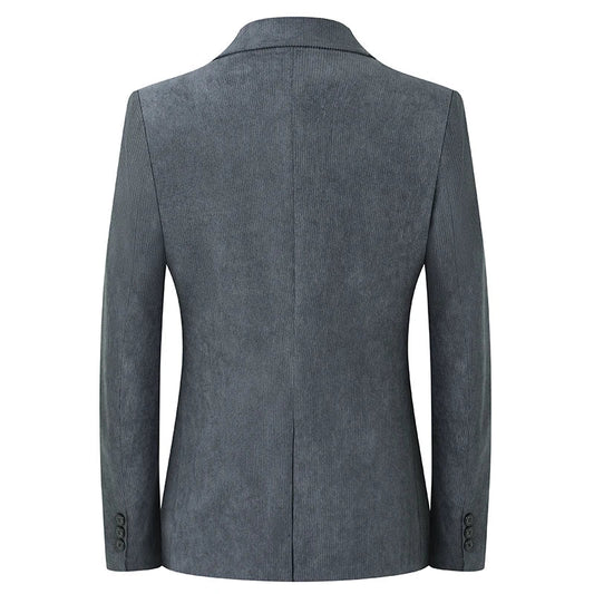 High-quality New Men's Fashionable and Stylish Corduroy Suits for Banquets, Business and Casual Wear, Versatile Suits