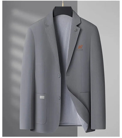 Blazer Men's Fashion Business Outdoor Travel Youth Campus Wedding Versatile Host Shaping Casual Korean Style Thin Style Blazer