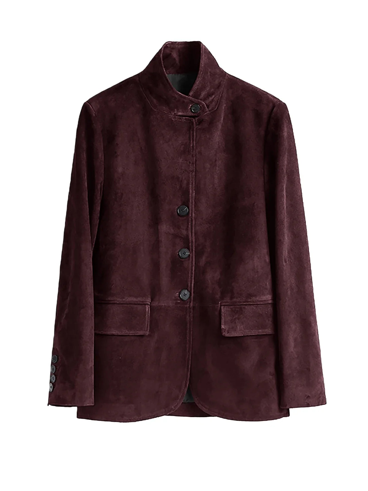 Men's Casual Blazer Maillard style Jacket Long Sleeve Solid Color Single Breasted Button Fashion Sport Coats Autumn Winter