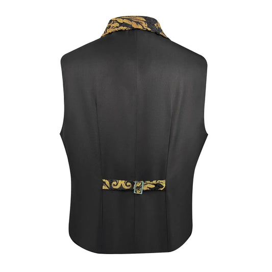 Vintage Court Jacquard Suit Vest Elegant European Aristocrat Waistcoat Halloween Cosplay Outfit