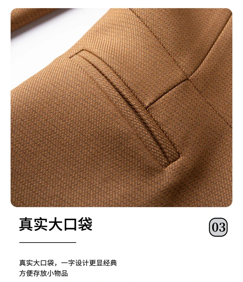 Professional women's exquisite two-piece trousers + suit jacket, elegant fashionable, new style for autumn winter 2025