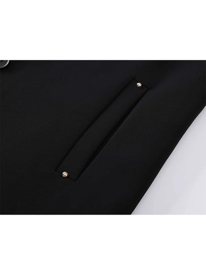 Women's Black Gothic Blazer Coat Vintage Fashion Streetwear Harajuku Long Sleeve Suit Jacket Emo 2000s Outerwear Clothes Autumn