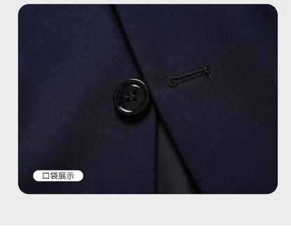 Blazer Fashionable Business Outdoor Gentleman, Trendy Solid Color Men, Formal Casual and Slimming Wedding Host Gentleman Blazer