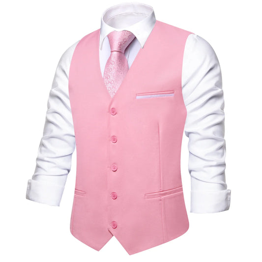Men's Vest Set – Floral Paisley Waistcoat with Necktie, Pocket Square & Cufflinks for Weddings & Formal Occasions