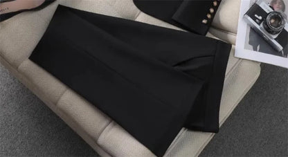 Fashion Red Black Beige Women Pant Suit 2 Piece Set Office Ladies Female Business Work Wear Formal Blazer Jacket And Trouser