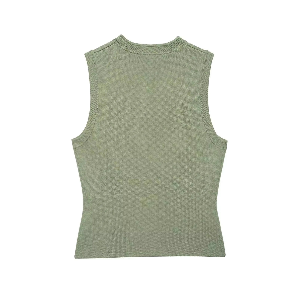 Women Elegant Solid Sleeveless Vest Double Breasted Decorative Slim Fit Short Chic Top 2026 Summer Casual Beach Vacation Top