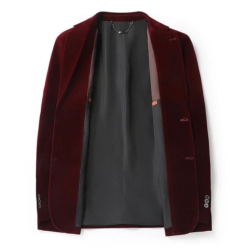 Blazer Men Fashionable Business Outdoor Travel Youth Campus Wedding Versatile Gentleman Host Slim-fit Casual Korean Style Blazer