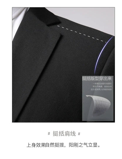 Men's 3-Piece Suit – Slim Fit Blazer Vest Pants Set for Business, Wedding & Casual Wear