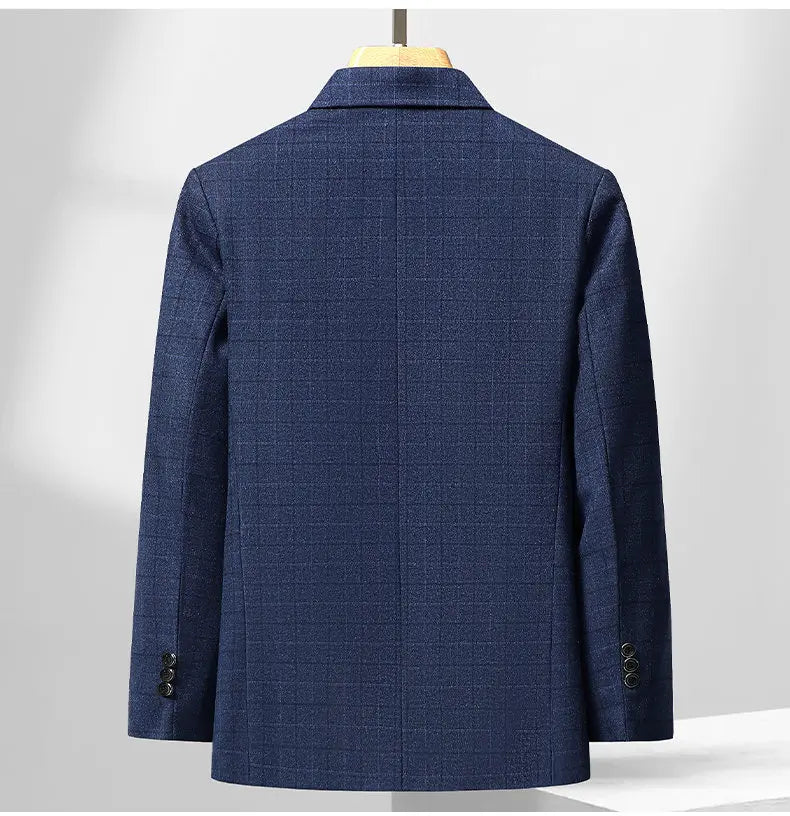 Blazer Autumn and Winter Men's Fashion Business Outdoor Travel Checkered Wedding Youth Slimming Casual High Formal Wear Blazer
