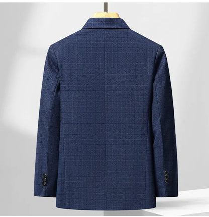 Blazer Autumn and Winter Men's Fashion Business Outdoor Travel Checkered Wedding Youth Slimming Casual High Formal Wear Blazer