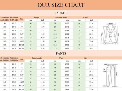 3-Piece Boys Suit Set | Solid Formal Tuxedo for Kids | Wedding & Party Suit Ages 2–14