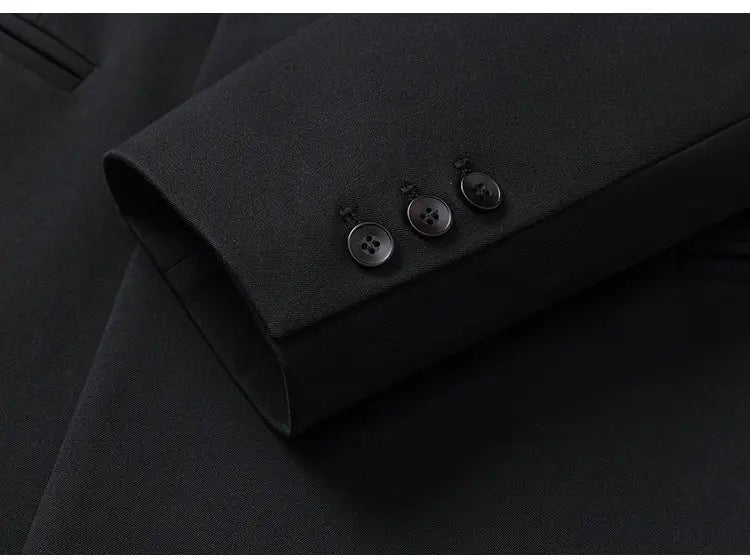 Double Breasted Clothes for Man Blazer Homme Luxe High Quality Luxury Corsage Designer Mens Black Elegant Chaqueta Formal Hombre