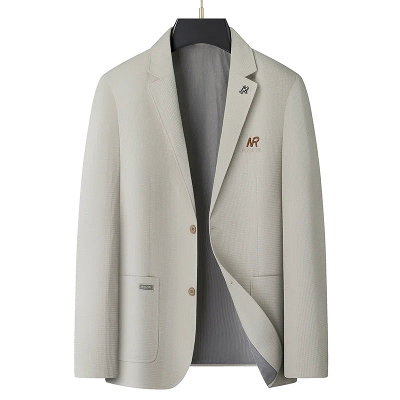 Blazer Men's Fashion Business Outdoor Travel Youth Campus Wedding Versatile Host Shaping Casual Korean Style Thin Style Blazer