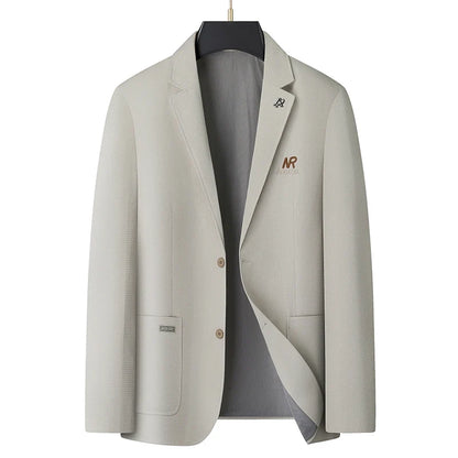 Blazer Men's Fashion Business Outdoor Travel Youth Campus Wedding Versatile Host Shaping Casual Korean Style Thin Style Blazer