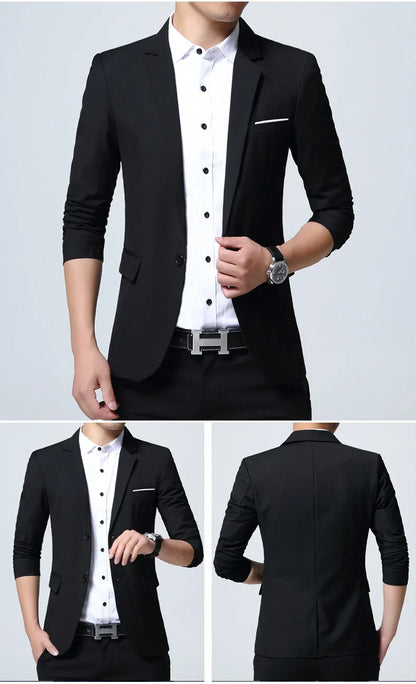 Classic Men's blazer Oversized Wedding Suit Jackets Korean Style Business Casual Blazers Man Clothing Dress Jacket 7XL