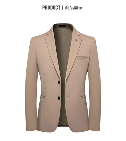 Blazer's New Men's Fashion Outdoor Travel Solid Color, Youthful Wedding, Hosting, Campus Slimming, Casual Korean Version Blazer
