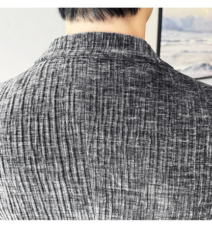 2025 Winter Chenier Thick Suit Jacket for Men Korean Slim Fit Casual Business Men Blazers Wedding Groom Office Social Dress Coat