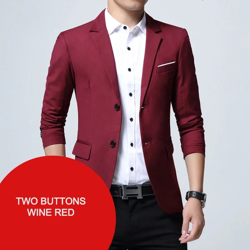 Classic Men's blazer Oversized Wedding Suit Jackets Korean Style Business Casual Blazers Man Clothing Dress Jacket 7XL