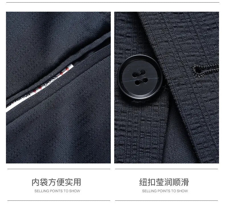Blazer Men Fashion Gentleman Business Versatile Slimming British Style Solid Colors Hosting Performances Casual Weddings Blazer