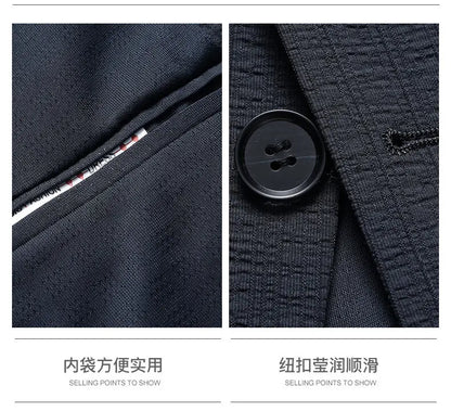 Blazer Men Fashion Gentleman Business Versatile Slimming British Style Solid Colors Hosting Performances Casual Weddings Blazer