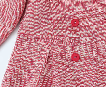 Woman Early Fashion Double Breasted Decoration Waist Blazer Female Spring Slim Long Sleeves Turn-down Collar Commuting Coat