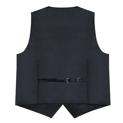Men's Suit Vest Bow Tie Set – Formal Waistcoat with Necktie and Pocket Square for Weddings