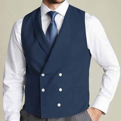 Men's Double Breasted Vest for Weddings, Business & Formal Occasions