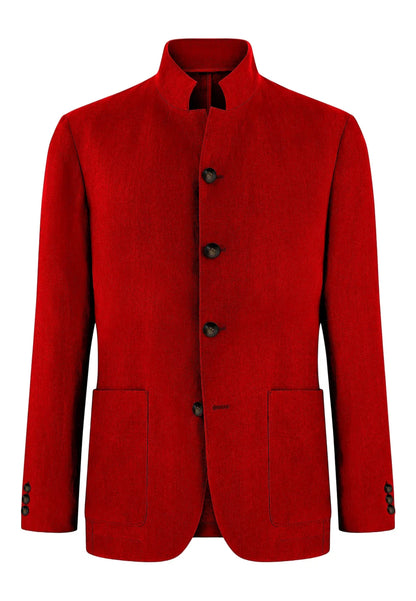 Men's Linen Blend Blazer Single Breasted 4 Buttons Patch Pockets Slim Fit Business Wedding Daily Breathable Fashion Casual Coat