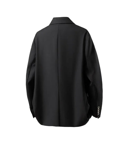 Man Blazer Luxury Designer Japanese Yamamoto Style Chaquetas Hombre Elegantes Loose Streetwear Black Cool Mens Suit Jacket 5XL