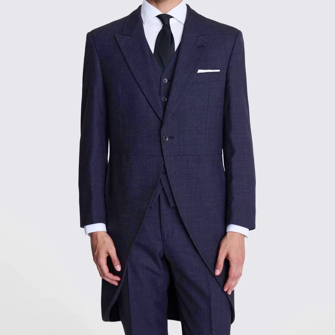 Men Suit 3 Piece Dark Gray With Lapel Single Button Business Casual For Wedding Banquet Work Tuxedo Jacket Vest With Pants