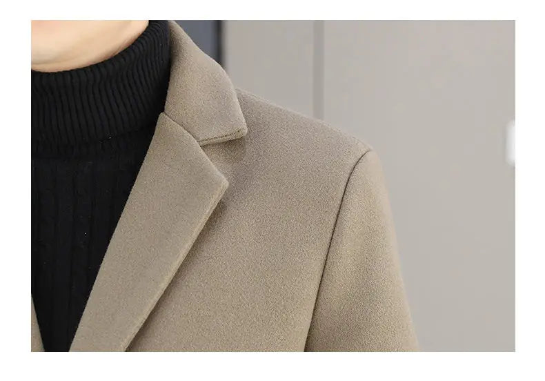 Blazer Men Fashion, Business Gentleman, Groom, Professional Gentleman, Fitted, Casual, Woolen and Cotton Dress, High-end Blazer