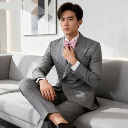 2-Piece Jacket+Pant Men's Tuxedo with Spacious Lapel for Wedding Banquet Party Formal Men's Clothing Custom-Made