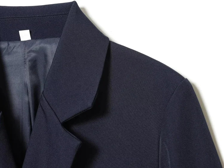 Women Asymmetric Buckle Blazer Elegant Wrap Suit Jacket Slim Waist Tailored Office Lady Workwear Fashion Blazer Coat