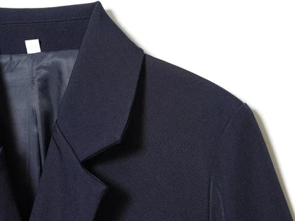 Women Asymmetric Buckle Blazer Elegant Wrap Suit Jacket Slim Waist Tailored Office Lady Workwear Fashion Blazer Coat